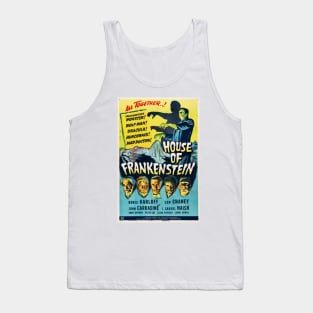 House of Frankenstein B Horror Film Poster Vintage Movie Tank Top